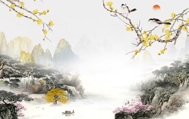 别墅 高档意境山水 TIF分层