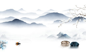 新款 高档意境山水 TIF分层