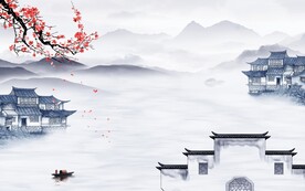 奢雅 高清中式山水 TiF分层