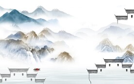 徽派 最新清晰山水 TIF分层