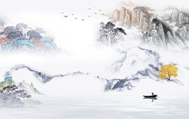 高雅 最新清晰山水 TIF分层