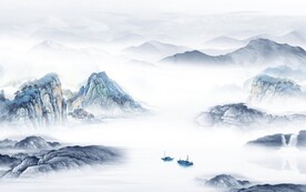 高档 清晰高端山水 TiF分层