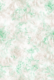 数码印花水彩叶子