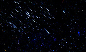 黑色星空流星背景