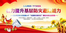 全国防灾减灾日展板