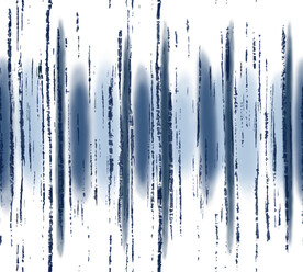 数码印花竖条晕染条蓝灰