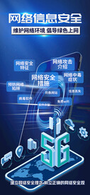 网络信息安全5g科技海报模板
