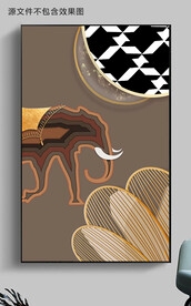 现代立体几何光影象轻奢装饰画
