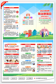 世界防治哮喘日三折页