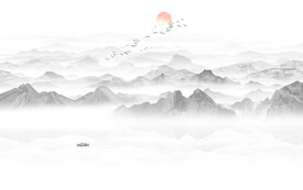 水墨山水背景