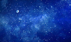 蓝色星空背景图