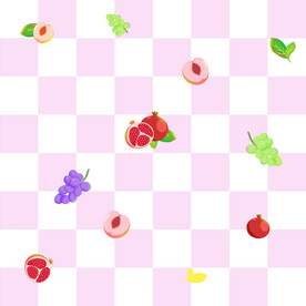 粉色格子水果