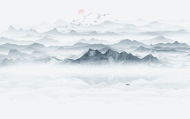 抽象山水画