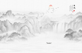 新中式意境山水画