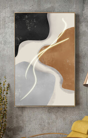 现代简约抽象几何单幅装饰画