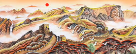 长城山水画