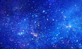 蓝色星空软膜天花背景