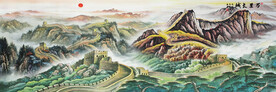 巨幅长城国画