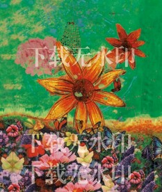 太阳花 数码印花 扫描版