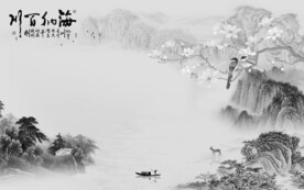 奢雅 简约灰色山水 TiF分层