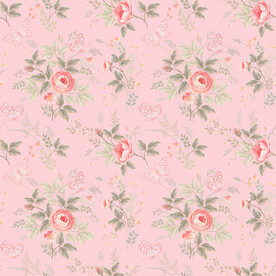 玫瑰蝴蝶碎花花型