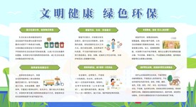 节能环保展板