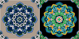 敦煌图案团花如意纹宝相花藻井