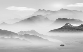 高雅 中式灰色山水 TiF分层