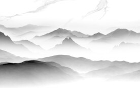 高档 最新灰色山水 TiF分层