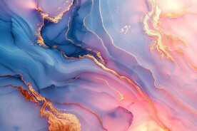 蓝粉色渐变大理石背景