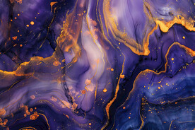 紫色渐变金色大理石背景