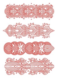 中式浪山纹海水纹中国风底纹