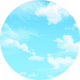 蓝天白云 圆