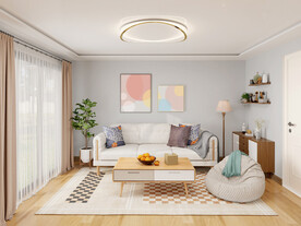 日式家居客厅装修效果图