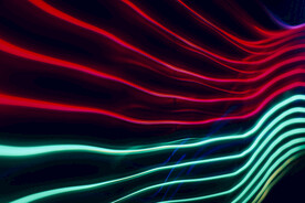 3d多彩抽象霓虹灯背景