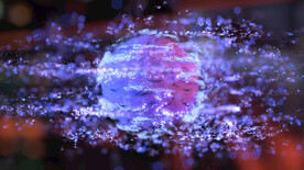 旋转的炫彩球动画C4D源文件