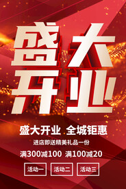 开业海报