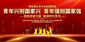 共青团宣传展板