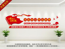 不忘初心牢记使命文化墙