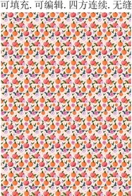 夏季水果图案  服装印花