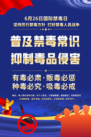 社区禁毒宣传海报