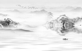 高端 最新灰色山水 TiF分层