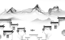 新款 高档灰色山水 TiF分层