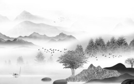 淡雅 高档灰色山水 TiF分层