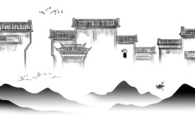 别墅 新传灰色山水 TiF分层