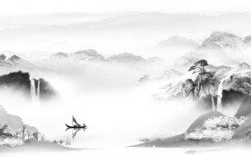 淡雅 高雅灰色山水 TiF分层