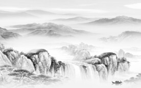 新传 新中式灰山水 TIF分层