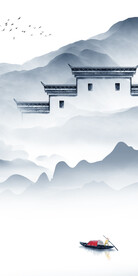 高端 山水中式玄关 TiF分层