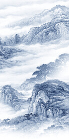 大气 山水中式玄关 TiF分层