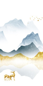 高档 新无框画玄关 TiF分层